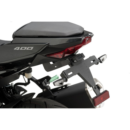 Support de plaque PUIG - KAWASAKI NINJA 400 2018-2024 - NINJA E-1 2024-2026 - Z E-1 2025-2026 - Z400 2019-2024
