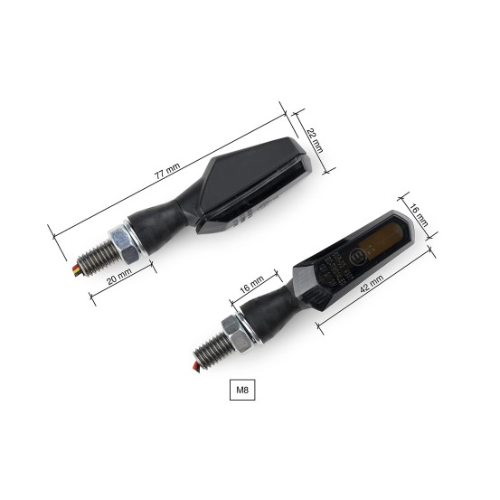 Clignotants PUIG 9555 Stick - Homologués
