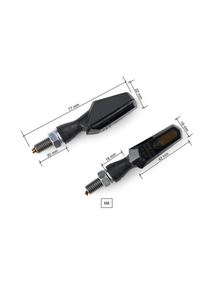 Clignotants PUIG 9555 Stick - Homologués