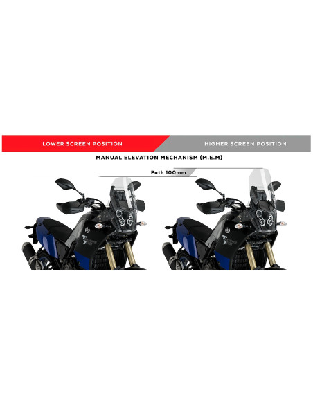 Système de reglage PUIG MEM de hauteur de bulle - YAMAHA