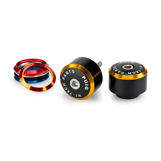 Embouts de guidon PUIG Balance avec anneaux M6 - HONDA FORZA 125 / FORZA 350 / SCOOPY SH350I 2025-2026 - MSX125 GROM 2021-2025