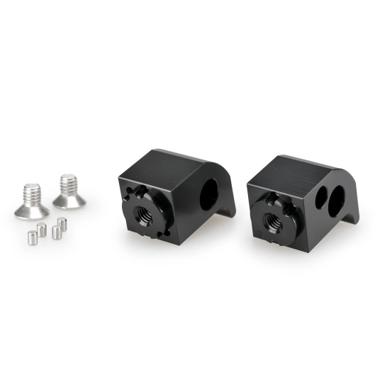 Adaptateurs PUIG réglables repose-pieds passager - YAMAHA TRACER 7 / TRACER 7 GT 2021-2024 - TRACER 700 / TRACER 700 GT 2020