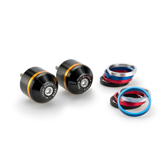 Embouts de guidon PUIG courts avec anneaux M6 - DUCATI MONSTER 937 / MONSTER 937 PLUS 2021-2025 - MONSTER 937 SP 2023-2025