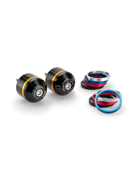 Embouts de guidon PUIG courts avec anneaux M6 - DUCATI MONSTER 937 / MONSTER 937 PLUS 2021-2025 - MONSTER 937 SP 2023-2025