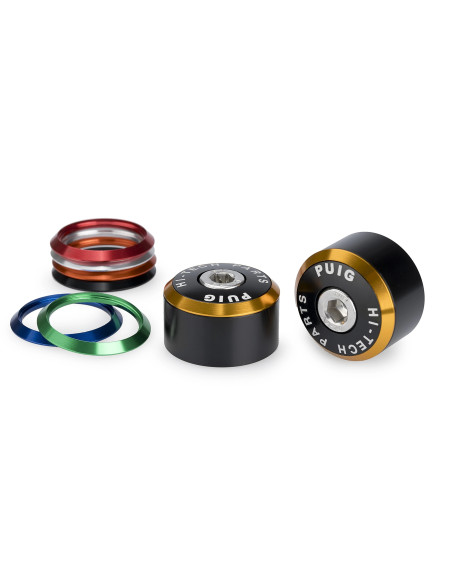 Embouts de guidon PUIG Balance avec anneaux M8 - YAMAHA MT-09 / MT-09 SP / MT-09 Y-AMT 2024-2026 - BMW S1000RR 2025-2026