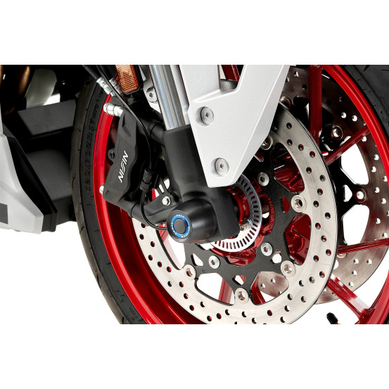 Tampons de protection PUIG de fourche PHB19 - SUZUKI GSX-8R 2024-2026 - GSX-8S 2023-2026 - GSX-8T / GSX-8TT 2025-2026