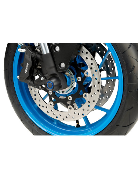 Tampons de protection PUIG de fourche PHB19 - SUZUKI GSX-8R 2024-2026 - GSX-8S 2023-2026 - GSX-8T / GSX-8TT 2025-2026