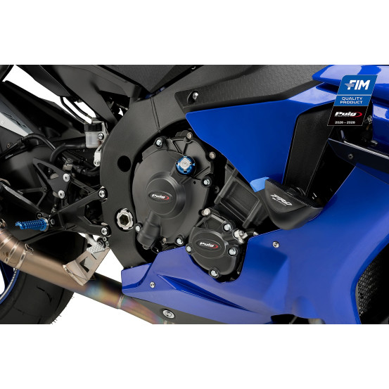 Kit protections de carter moteur PUIG Track - YAMAHA YZF-R1 2015-2025 - YZF-R1 RACE 2024-2026 - YZF-R1M 2016-2026
