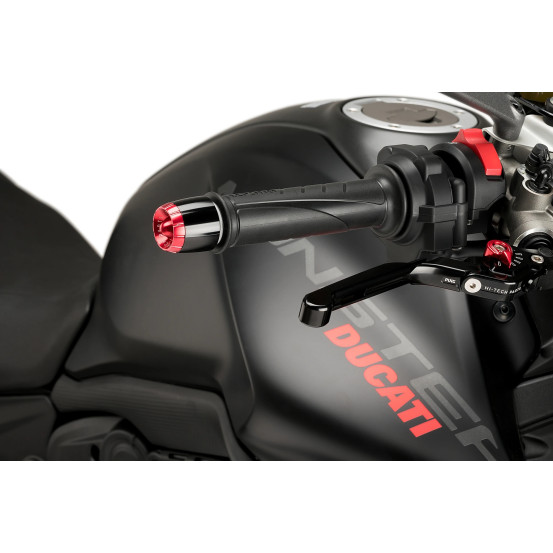 Embouts de guidon PUIG Thruster M6 - DUCATI MONSTER 937 / MONSTER 937 PLUS 2021-2025 - MONSTER 937 SP 2023-2025