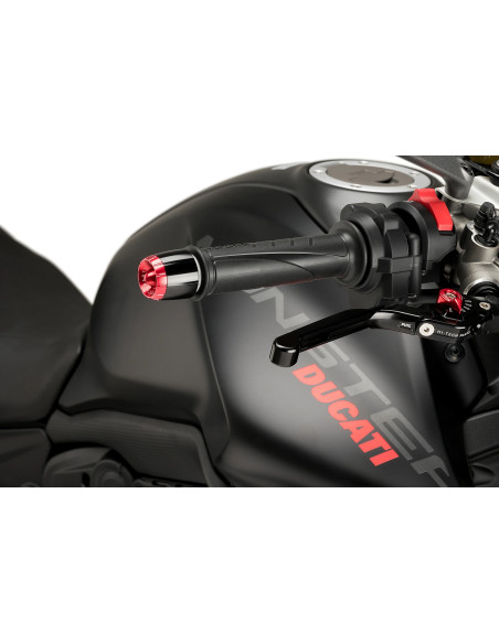 Embouts de guidon PUIG Thruster M6 - DUCATI MONSTER 937 / MONSTER 937 PLUS 2021-2025 - MONSTER 937 SP 2023-2025