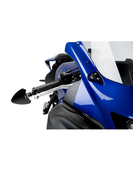 Obturateurs PUIG de rétroviseurs - YAMAHA YZF-R1 2015-2019 - YZF-R6 2017 - YZF-R7 2022-2026 - YZF-R9 2025-2026