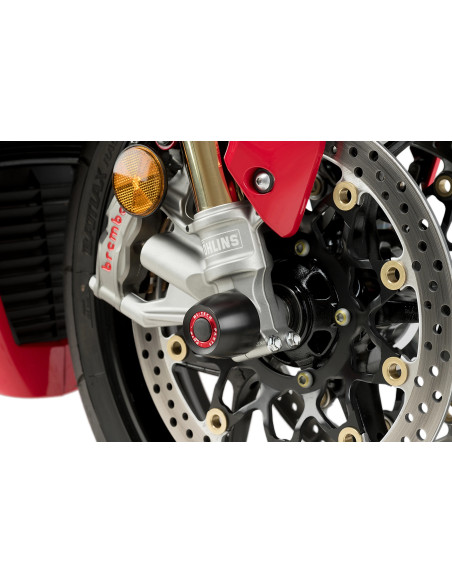 Tampons de protection PUIG de fourche PHB19 - HONDA CBR1000RR-R FIREBLADE / CBR1000RR-R FIREBLADE SP 2020-2025