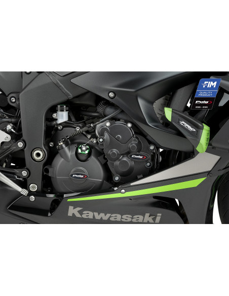 Kit protections de carter moteur PUIG Track - KAWASAKI ZX-6R 636 NINJA 2013-2017 - ZX-6R NINJA 2009-2026