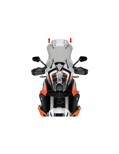 Bulle PUIG Touring Plus avec déflecteur - KTM 1290 SUPER ADVENTURE R / 1290 SUPER ADVENTURE S 2021-2025