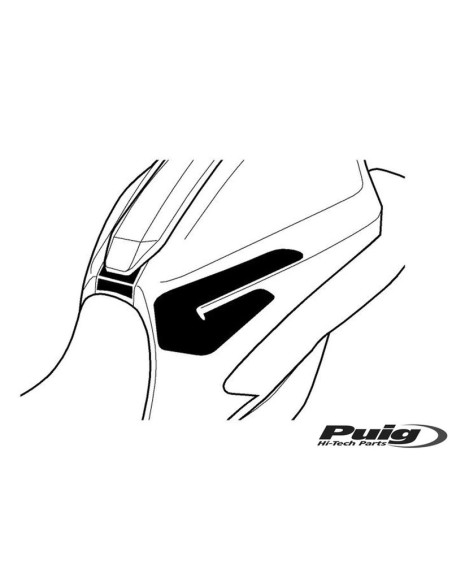 Protection de réservoir PUIG - YAMAHA MT-07 2014-2020 - MT-07 ABS 2014-2016 - MT-07 MOTO CAGE 2014-2017