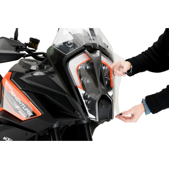 Sticker PUIG Protection de phare Adhere - KTM 1290 SUPER ADVENTURE R / 1290 SUPER ADVENTURE S 2021-2025