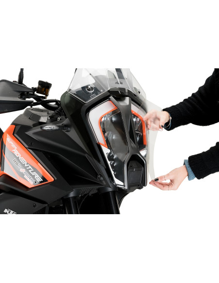 Sticker PUIG Protection de phare Adhere - KTM 1290 SUPER ADVENTURE R / 1290 SUPER ADVENTURE S 2021-2025