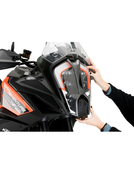 Sticker PUIG Protection de phare Adhere - KTM 1290 SUPER ADVENTURE R / 1290 SUPER ADVENTURE S 2021-2025