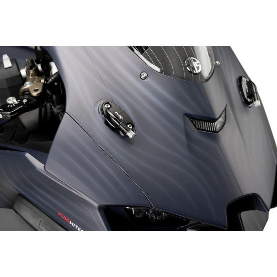 Obturateurs PUIG de rétroviseurs avec clignotants Tab - KAWASAKI ZX-10R 2016-2026 - ZX-10RR 2017-2026