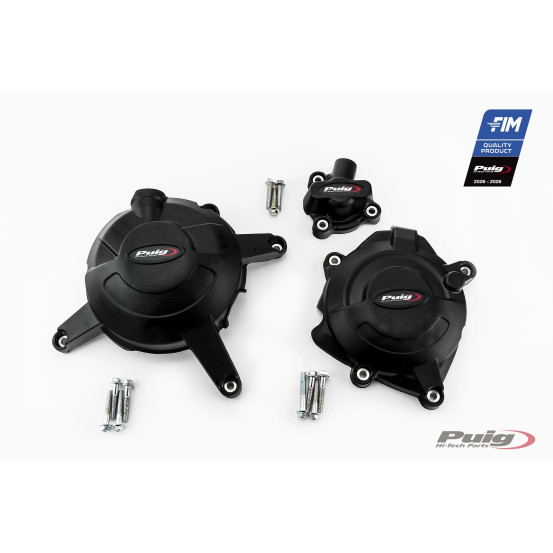 Kit protections de carter moteur PUIG - YAMAHA MT-125 2015 - YZF-R125 2016-2019 - YZF-R3 2016-2024