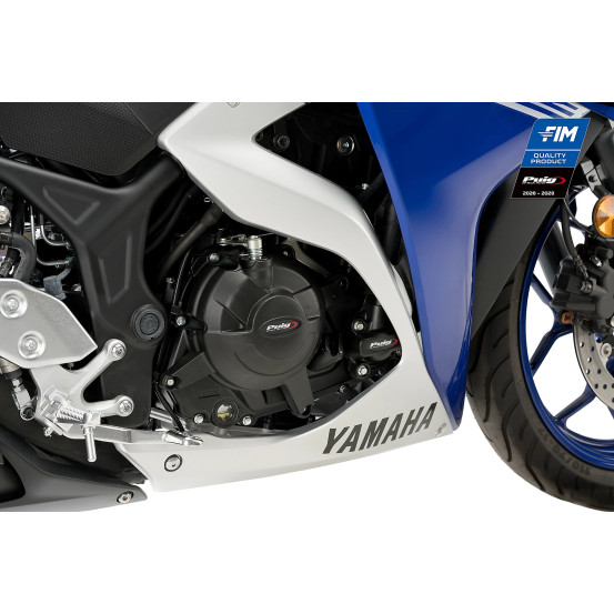 Kit protections de carter moteur PUIG - YAMAHA MT-125 2015 - YZF-R125 2016-2019 - YZF-R3 2016-2024