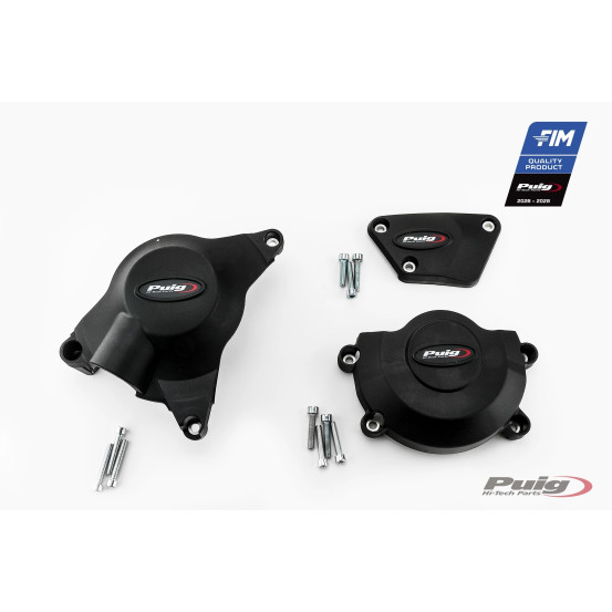 Kit protections de carter moteur PUIG Track - YAMAHA YZF-R6 2006-2020 - YZF-R6 RACE 2021-2024