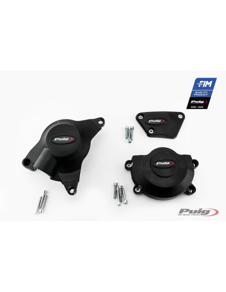 Kit protections de carter moteur PUIG Track - YAMAHA YZF-R6 2006-2020 - YZF-R6 RACE 2021-2024