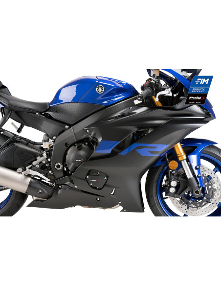 Kit protections de carter moteur PUIG Track - YAMAHA YZF-R6 2006-2020 - YZF-R6 RACE 2021-2024