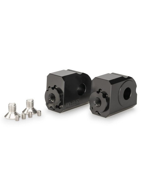 Adaptateurs PUIG réglables repose-pieds passager - ZONTES 703F-19 / 703F-21 / 703RR 2024-2026