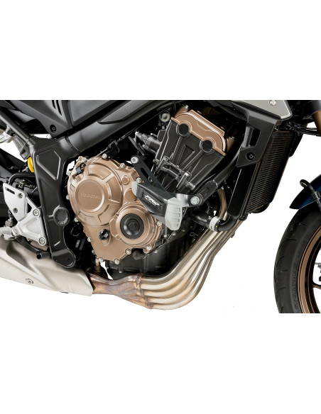 Tampons protection PUIG Pro 2.0 - HONDA CB650F 2014-2018 - CB650R NEO SPORTS CAFE 2019-2026