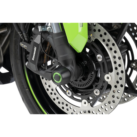 Tampons de protection PUIG de fourche PHB19 - KAWASAKI ZX-4R NINJA / ZX-4RR NINJA 2024-2026