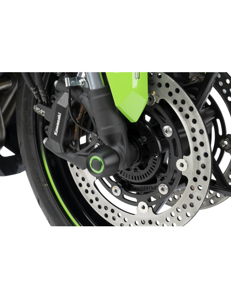 Tampons de protection PUIG de fourche PHB19 - KAWASAKI ZX-4R NINJA / ZX-4RR NINJA 2024-2026