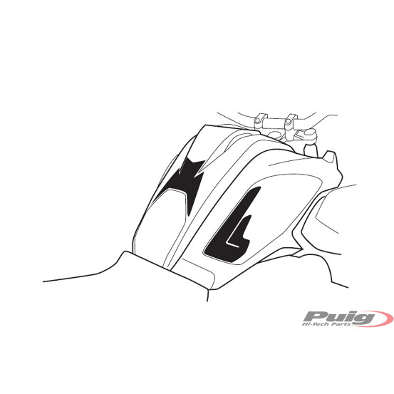 Protection de réservoir PUIG - BMW R1200GS / R1200GS EXCLUSIVE / R1200GS RALLYE 2017-2018