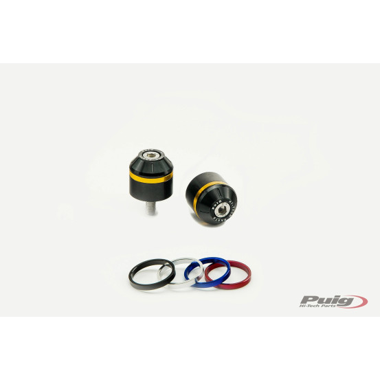 Embouts de guidon PUIG courts avec anneaux M8 - BMW G310GS 2017-2026 - G310R 2016-2026