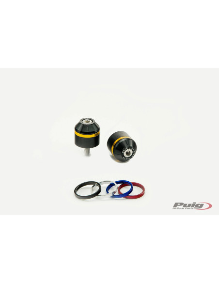 Embouts de guidon PUIG courts avec anneaux M8 - BMW G310GS 2017-2026 - G310R 2016-2026