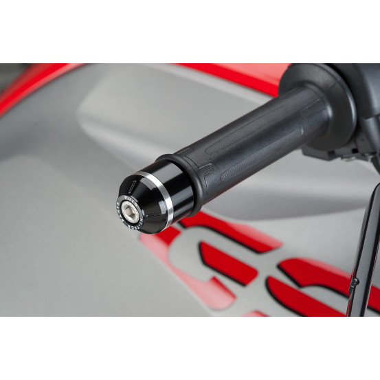 Embouts de guidon PUIG courts avec anneaux M8 - BMW G310GS 2017-2026 - G310R 2016-2026