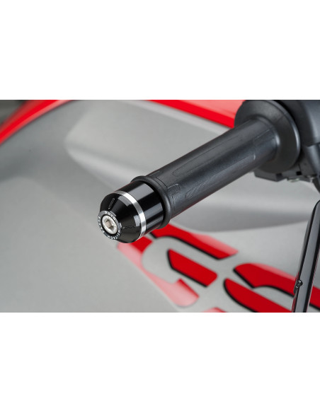 Embouts de guidon PUIG courts avec anneaux M8 - BMW G310GS 2017-2026 - G310R 2016-2026