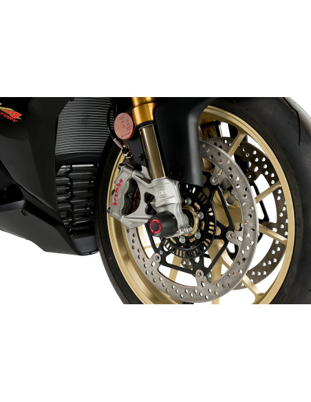 Tampons de protection PUIG de fourche PHB19 - APRILIA RSV4 / RSV4 FACTORY 2021-2024