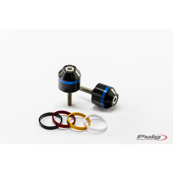 Embouts de guidon PUIG courts avec anneaux M8 - YAMAHA MT-09 TRACER 2015-2017