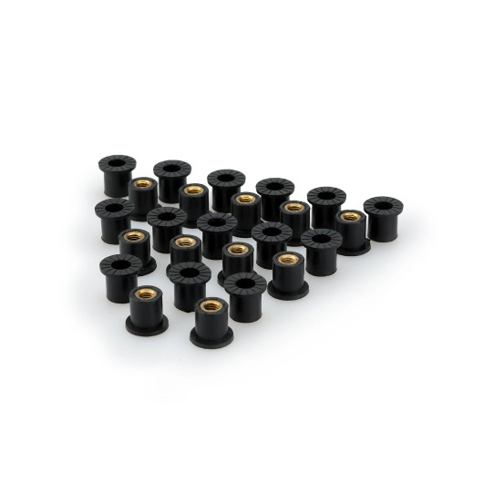 Inserts de bulle PUIG M6 écrou 25 pièces 15 x 7 x 1,5 x 13,5 x 15 x 12,5
