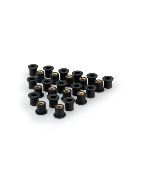 Inserts de bulle PUIG M6 écrou 25 pièces 15 x 7 x 1,5 x 13,5 x 15 x 12,5