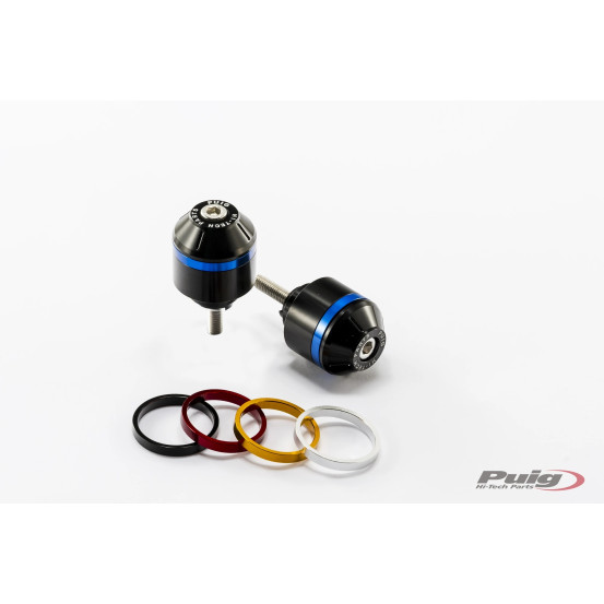Embouts de guidon PUIG courts avec anneaux M6 - HONDA VFR800F 2014-2018