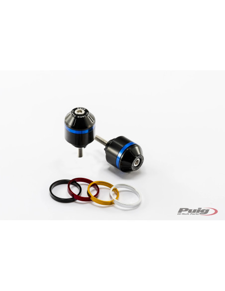 Embouts de guidon PUIG courts avec anneaux M6 - HONDA VFR800F 2014-2018