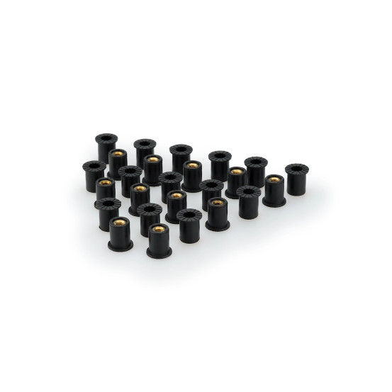 Inserts de bulle PUIG M6 écrou 25 pièces 14 x 5 x 1,5 x 11,5 x 13 x 10