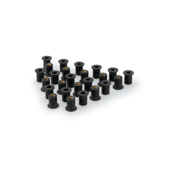 Inserts de bulle PUIG M6 écrou 25 pièces 14 x 6 x 1,5 x 13,5 x 15 x 10