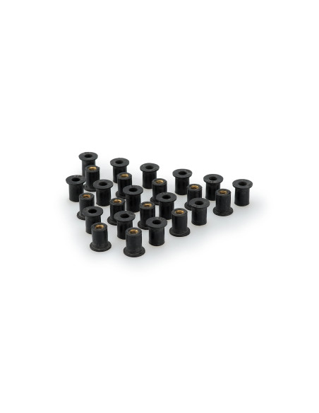 Inserts de bulle PUIG M6 écrou 25 pièces 14 x 6 x 1,5 x 13,5 x 15 x 10