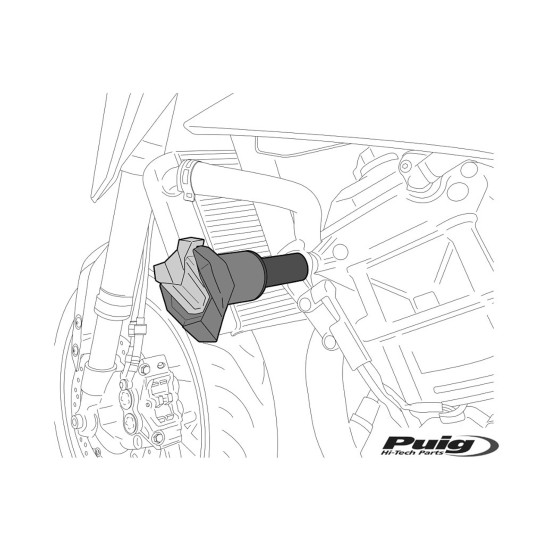 Tampons protection PUIG R19 - KAWASAKI NINJA 7 HYBRID 2024-2026