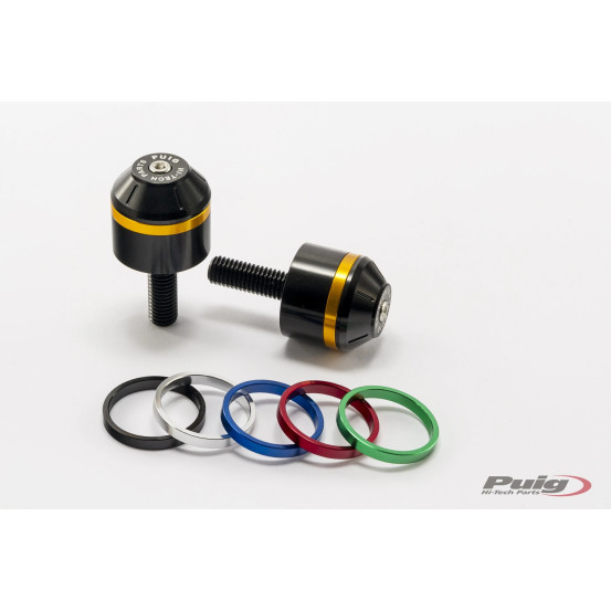 Embouts de guidon PUIG courts avec anneaux M10/150 - BMW