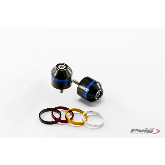 Embouts de guidon PUIG courts avec anneaux M6 - TRIUMPH
