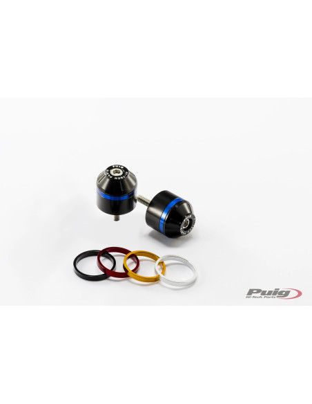 Embouts de guidon PUIG courts avec anneaux M6 - TRIUMPH